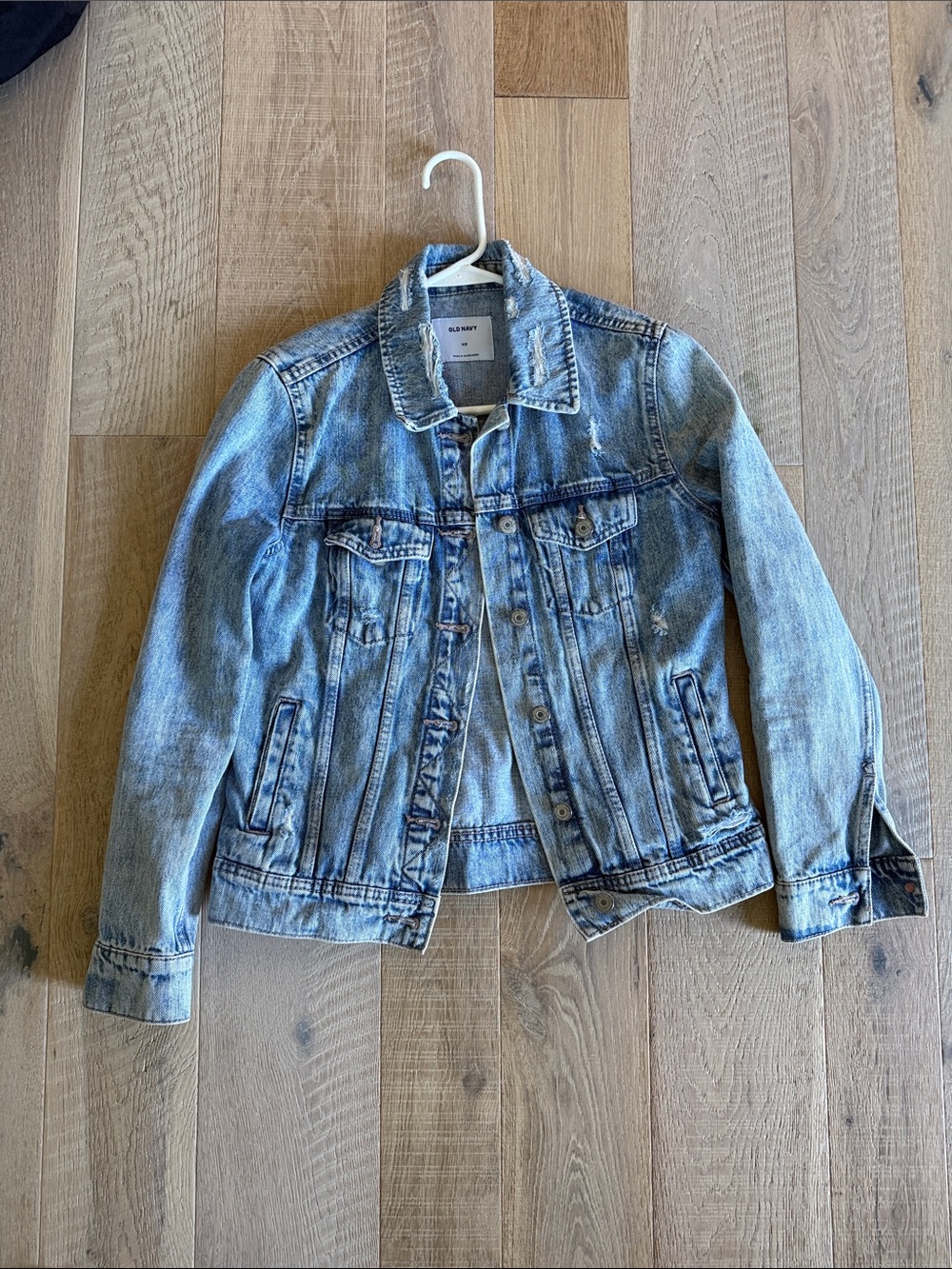 Old Navy Light Wash Blue Kids Denim Trucker Jacket